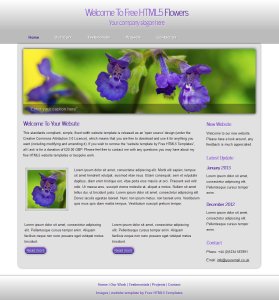 free html5 flowers